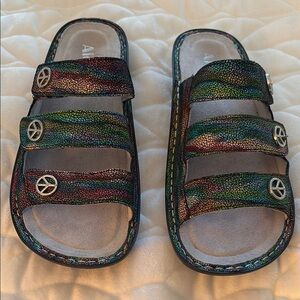 Alegria Women’s adjustable Multicolor Sandals